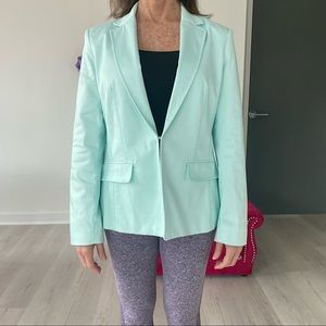 ❤️ NEW Jones New York Vibrant Mint Blazer Fitted Suit Jacket